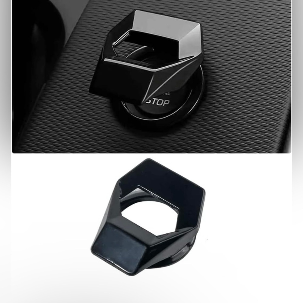 Engine Start/Stop Button Cover for Civic CRV XRV Challenger Charger (Bla…